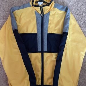 yellow windbreaker